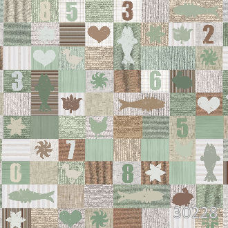 Пэчворк с животными и цифрами