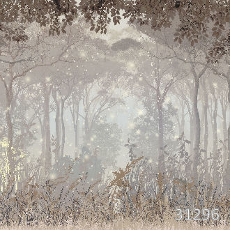 Glade of fireflies sepia