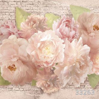 Пионы на стене