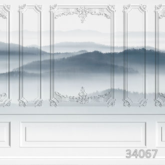 Пейзаж и лепнина