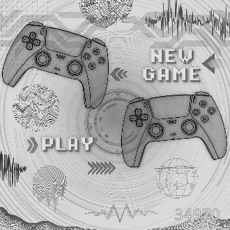 Джойстики среди абстракции